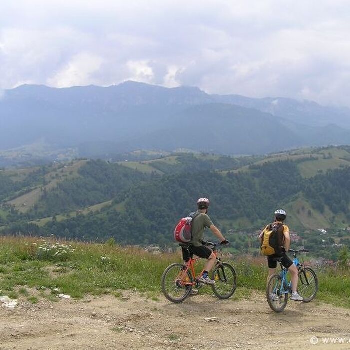 Active mountainbike tour in National Park Piatra Craiului - 1 day - View of Bucegi Mountains