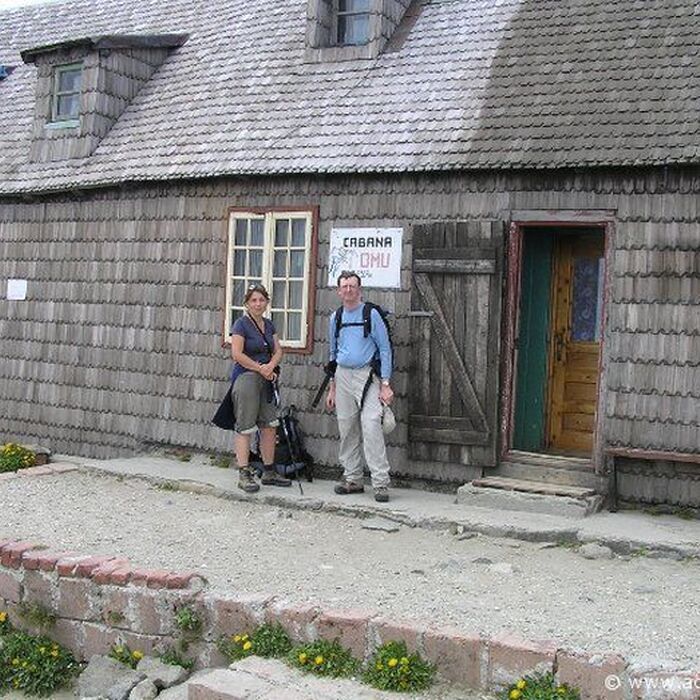 Fagaras & Bucegi: 9-Day Trekking Adventure in Romania's Carpathian Mountains - In front of Omu chalet